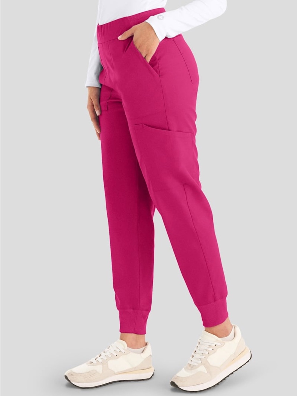 Landau Proflex 6-Pocket Elastic Waistband Cargo Jogger Scrub Pants